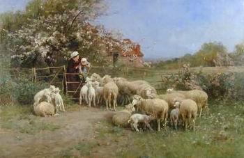 unknow artist Sheep 138 France oil painting art
